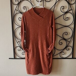 Rust Long Sleeve Dress